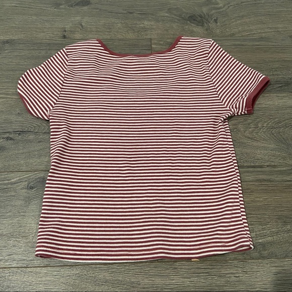 🌸5/$25: Striped Ringer Tee - Picture 4 of 4